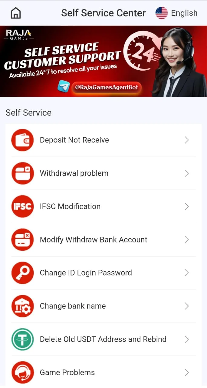 Rajagame0 Customer Support